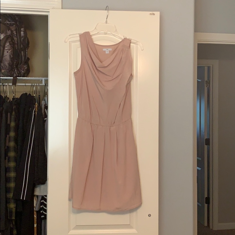 Blush Cowl Neck Dress